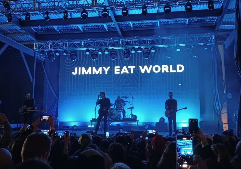 Jimmy Eat World on stage photo by Andrew Wade