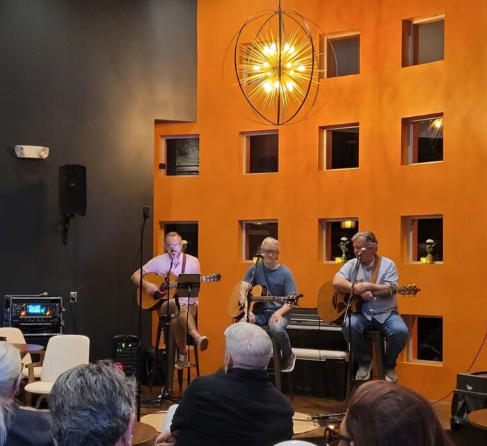 Billy McDowell, Daniel Fagan, J Patrick Reed at a Songwriter's Night at Workplay
